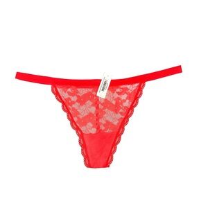 Adore Me Vibrant Red Lace Panty